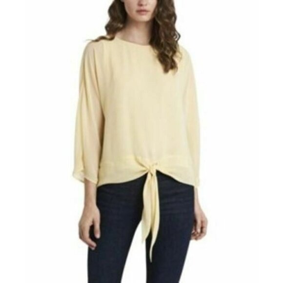 Vince Camuto Long Sleeve See- Through Blouse Women's. Size Large. NWT $89 - Picture 1 of 12